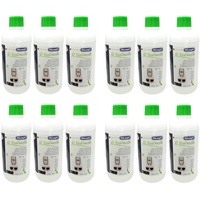 12er Pack DeLonghi Entkalker EcoDecalk für Kaffevollautomaten DLSC500 / 8004399329492 - 500ml