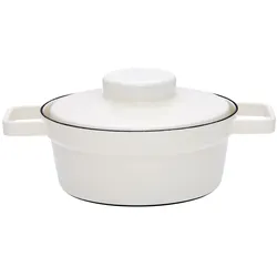 Riess Kasserolle mit Deckel 20cm 1,20 Liter Emaille