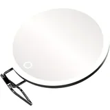 dijiusidy Beleuchteter Spiegel, LED Vergrößerungsspiegel für Make up und Routine, zur Wandmontage, klein, kleine Spiegelvergrößerung, zum Auffrischen von Make up, Schwarz 20X, 6 Zoll