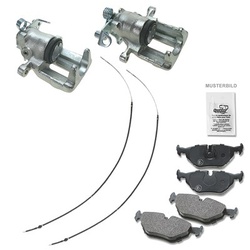 Bestprice 2x Bremssattel +Bremsbeläge +Bremsseile für VW