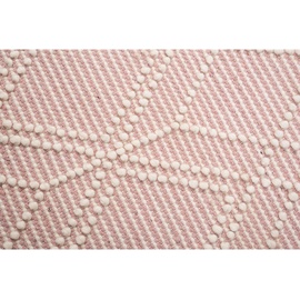 TOM TAILOR HOME Colored Macrame«, rechteckig, Handweb Teppich, reine Wolle, handgewebt, mit Fransen, Scandi Design, rosa