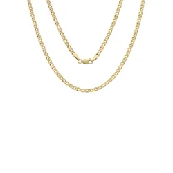Panzerkette »Schmuck Geschenk Gold 375 oder 585 Collierkette 3,4 mm breit«, 43815458-50 gelbgoldfarben