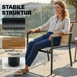Outsunny Gartenmöbel Set 4-tlg. Creme