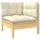 vidaXL Garten-Lounge-Set 7-tlg. beige Kiefernholz