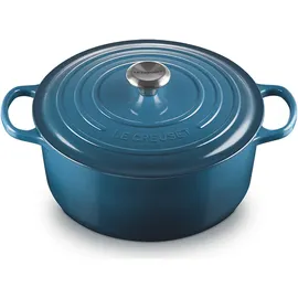 Le Creuset Signature Bräter 24 cm rund deep teal