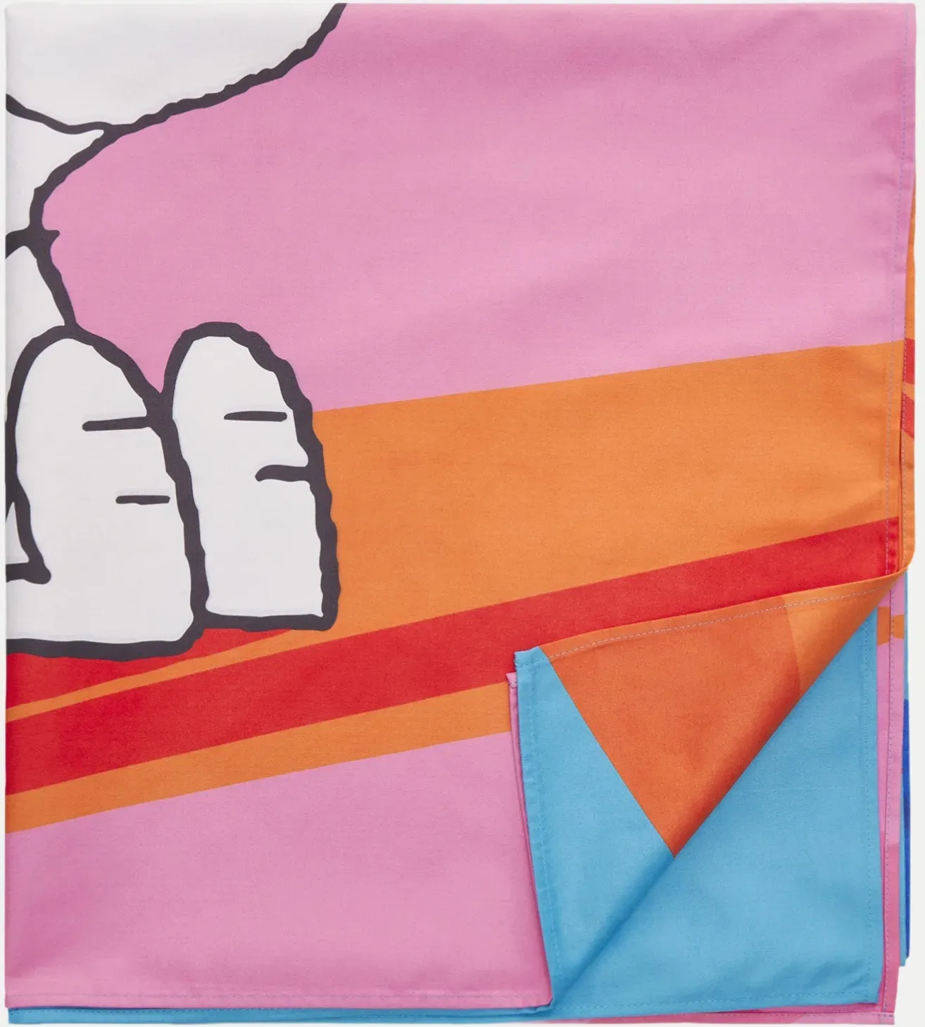 Handtuch mit Snoopy-Strand-Motiv 90x200 cm Mehrfarbig 90X200CM