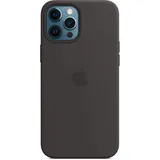 Apple Silikon Case mit MagSafe für iPhone 12 Pro Max schwarz
