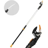Fiskars UPX86 - Profi-Teleskop-Schneidgiraffe für den Baumschnitt - Schaft 240/400 cm + Handsäge -  Ø 32mm