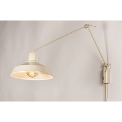 Wandleuchte Laendlich Modern Retro Metall Beige Sand Rund