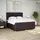 vidaXL Boxspringbett mit Matratze Dunkelbraun 180x200 cm Stoff