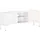 vidaXL TV-Schrank Lowboard 115 x 30 x 46 cm Weiß Massivholz