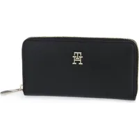 Tommy Hilfiger Damen Portemonnaie Poppy Plus mit Münzfach, Schwarz (Black), Onesize