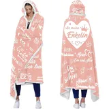 ACCZ Tragbare Decke Mit Ärmeln - Geschenk für Enkelin von Oma Opa, 18. Geburtstag Mädchen, Weihnachten Abschluss-Geschenk