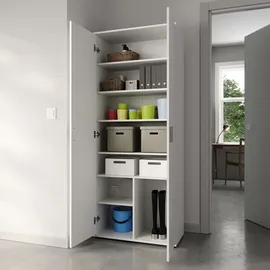 home collective Mehrzweckschrank 75 x 35 x 184 cm Weiß