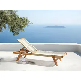Beliani Gartenliege 64 x 35 x 0 cm Beige