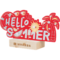 WHADDA Lötbausatz, XL-Platine, Hello Summer, mit Holzhalter