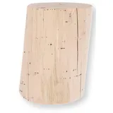 jan kurtz Block Hocker Holz 29 x 46 cm Beige