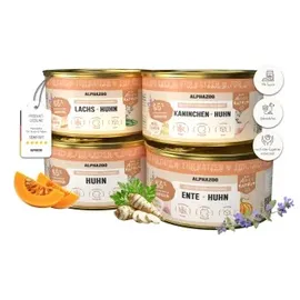 alphazoo Probierschmaus Nassfutter 4 x 200 g
