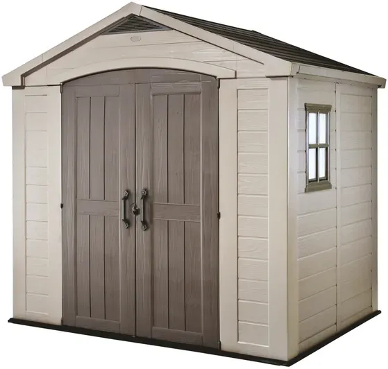 Keter Factor beige - Gartenhaus - Seitenfenster - 256.5x182x243 cm