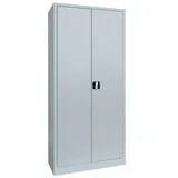 Lüllmann Putzmittelschrank 545520 lichtgrau 80,0 x 38,3 x 180,0 cm, aufgebaut, 1 St.