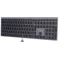 GeneralKeys Multidevice Tastatur: Multi-Device-Akku-Funktastatur mit Bluetooth, Scissor-Tasten, QWERTZ