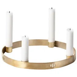 Ferm Living - Kerzenhalter Circle small, Messing