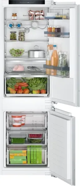 Bosch KIN86SFE0 Serie 4, Einbau-Kühl-Gefrier-Kombination mit Gefrierbereich unten, 177.2 x 54.1 cm, Flachscharnier