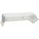 APS Rolltop-Haube „Focus Pure, Abdeckung, Büffethelfer, transparente Rolltop-Haube aus SAN, 33,3 x 44,1 cm, 17 cm Höhe