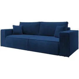 Selsey Schlafsofa mit BettzeugbehŠlter 257 cm in dunkelblau - Dunkelblau