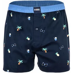 Happy Shorts Herren Web-Boxershorts - American Boxershorts Drinks M
