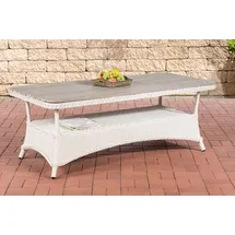 CLP Polyrattan WPC-Tisch Pandora perlweiß/160x80 cm