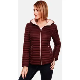 Marikoo Damen Steppjacke Übergangsjacke mit kontrastfarbendem Reißverschluss Asraa