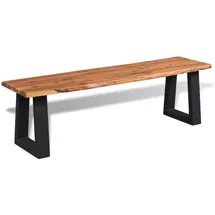 vidaXL Sitzbank Akazienholz Massiv Braun 145 x 45 x 40 cm