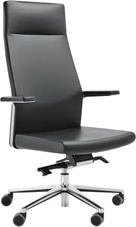 Chefsessel, hohe Lehne und Armlehne