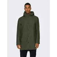 Only & Sons Regenmantel in Peat | Gr.: XXL