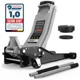 GENTOR Wagenheber hydraulisch 3T Flach Rangierwagenheber Autoheber 75-505mm hellgrau