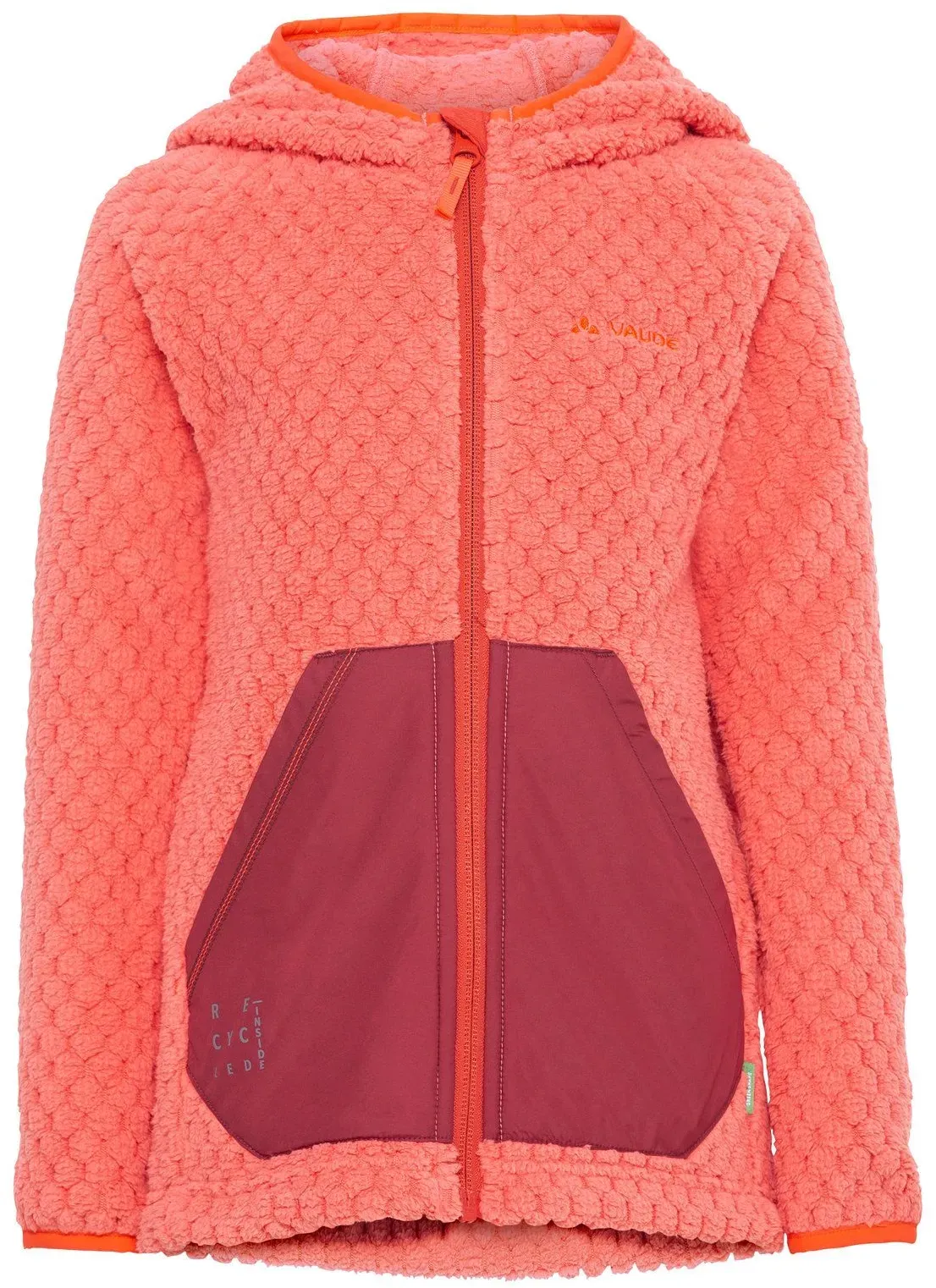 VauDe Kids Manukau Fleece Jacket - 110/116 - hotchili