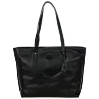 BRIC'S Volterra Schultertasche Leder 35 cm schwarz