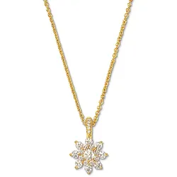 Tchibo - 585 Gold-Kette mit 22 Brillanten - gold