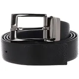 Valentino Herrengürtel Leder schwarz 125