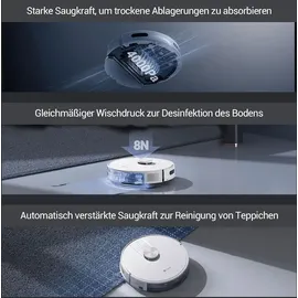 EZVIZ RE4 Plus Saug-/Wischroboter inkl. Absaugstation weiß