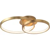 Nova Luce Deckenleuchte LEON LED Blattgold