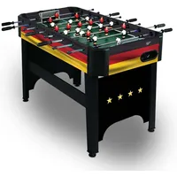 CARROMCO Kickertisch Tischfußball Edition im Deutschland-Design - Fussballtisch für Kinder und Erwachsene - abgerundete Sicherheitsecken und Metall-Netz-Tore, inkl. 4X Kickerball