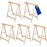 Modo24 Sägebock Holzbock, Klappbock, Arbeitsbock, Tapezierbock, Montagebock, Unterstellbock SDKM, 73x73x44 cm, 4 Farben und verschiedene Sets