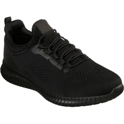 Berufsschuh SKECHERS "CESSNOCK" Gr. 43, schwarz, 43, Textil, Lederimitat, Schuhe, Schnürschuh für Gastronomie,Pflege mit stretch bungee Schnellschnürung