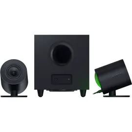 Razer Nommo V2 Pro - Full-Range-2.1-Gaming-Lautsprecher für PC mit kabellosem Subwoofer (3-Zoll-Full-Range-Treiber mit Aluminium-Phase-Plugs, Nach Unten Abstrahlender Subwoofer) Schwarz