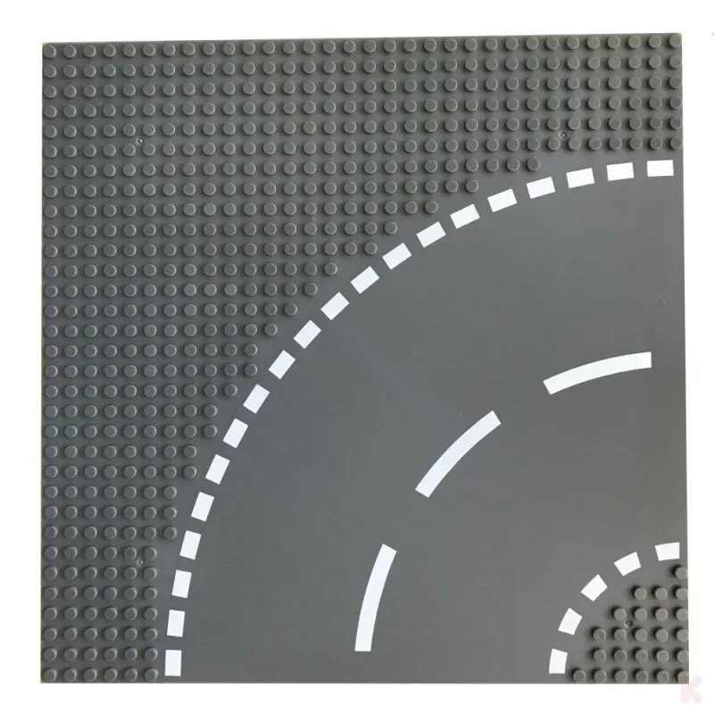 Klemos KL-20001 Klemmbaustein Grundplatte 32x32 Straße (25cmx25cm) Kurve