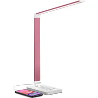 Chesbung Rosa Schreibtischlampe LED Dimmbare Tischleuchte, 5 Farb und