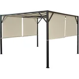 MCW Pergola Beja 3 x 3 m inkl. Schiebedach beige
