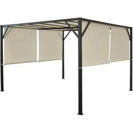 MCW Pergola Beja 3 x 3 m inkl. Schiebedach beige
